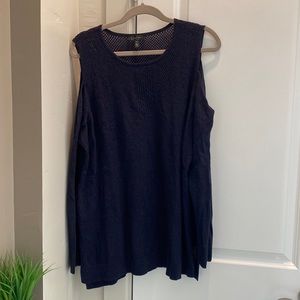 USED Jessica Simpson Blue Sweater/ 2XL